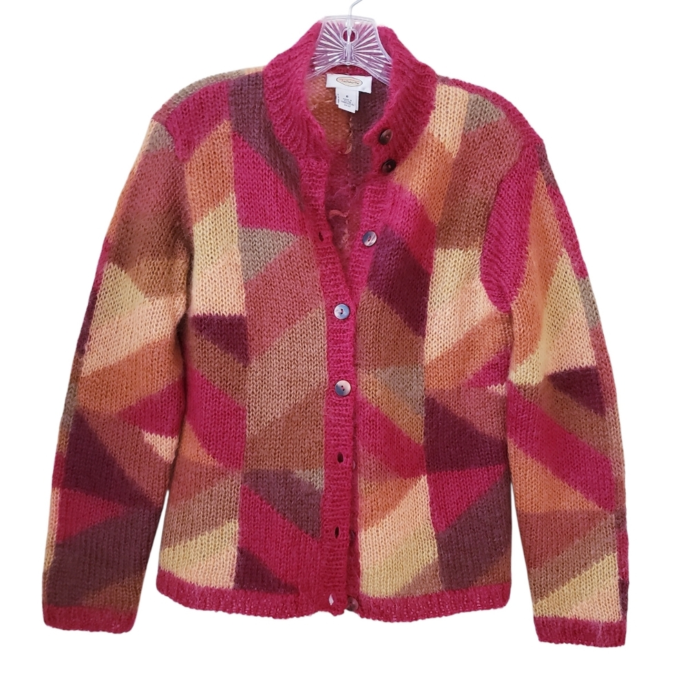 Talbots Brown Orange Mohair Sweater